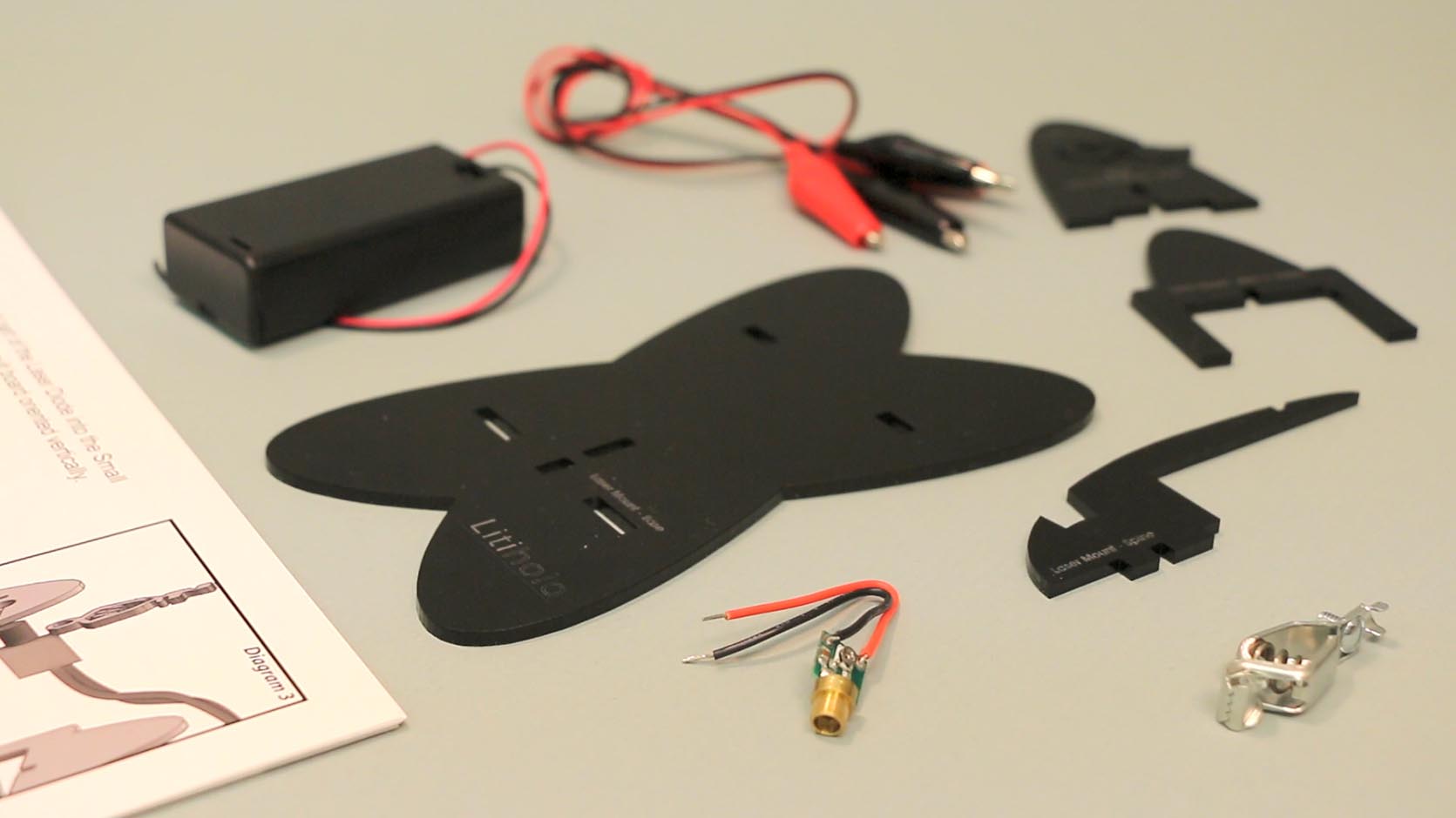 Hologram Components Closeup
